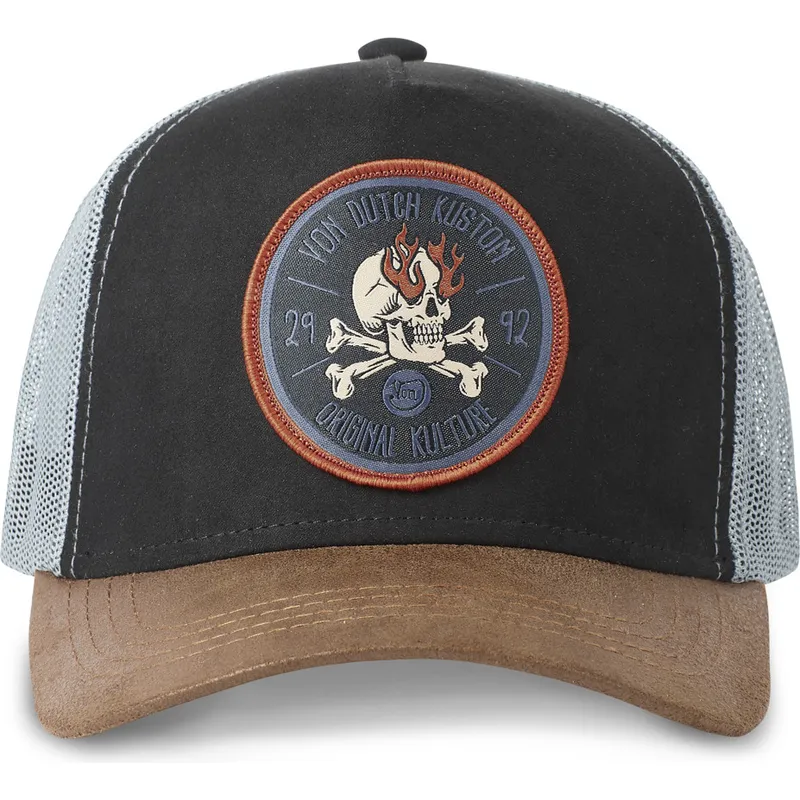shapka-izvita-traker-cherna-snapbek-kustom-kulture-skull-sku-ot-von-dutch shapka-izvita-traker-cherna-snapbek-kustom-kulture-skull-sku-ot-von-dutch
