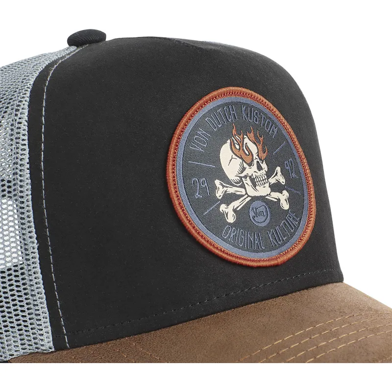 shapka-izvita-traker-cherna-snapbek-kustom-kulture-skull-sku-ot-von-dutch shapka-izvita-traker-cherna-snapbek-kustom-kulture-skull-sku-ot-von-dutch