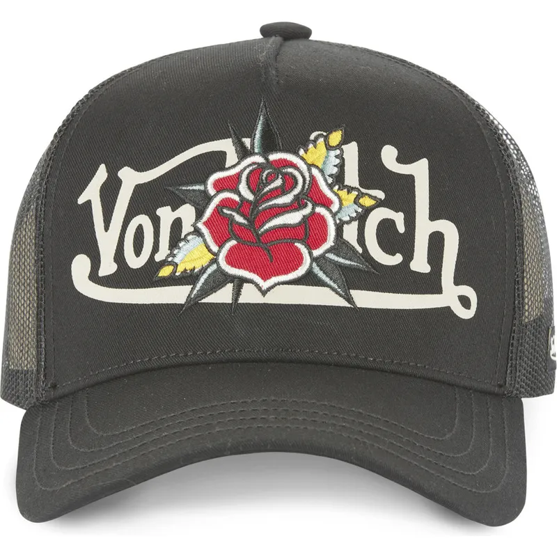 shapka-izvita-traker-cherna-snapbek-flor-nr-ot-von-dutch