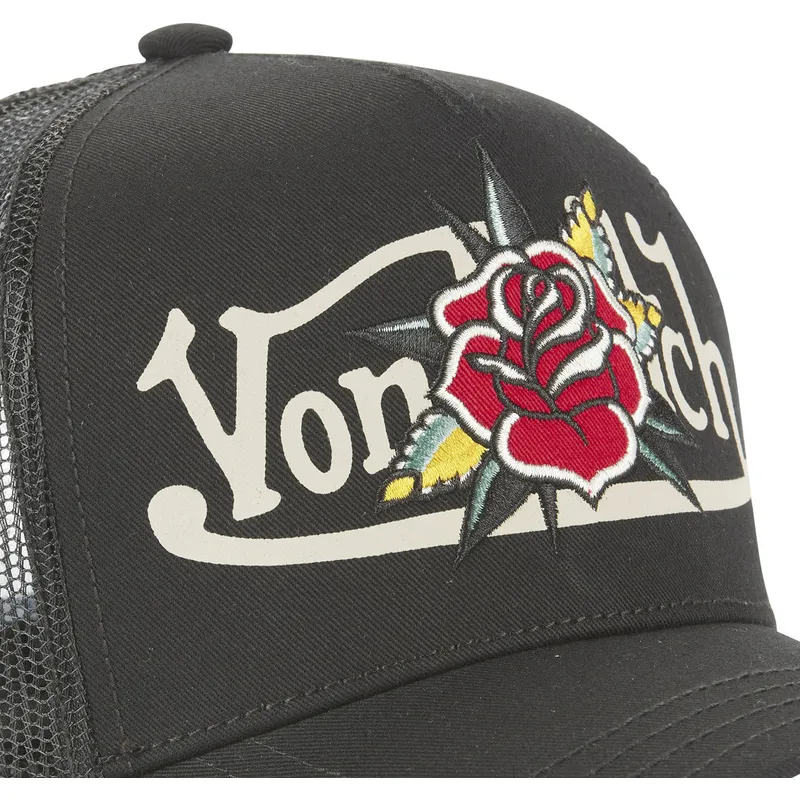 shapka-izvita-traker-cherna-snapbek-flor-nr-ot-von-dutch