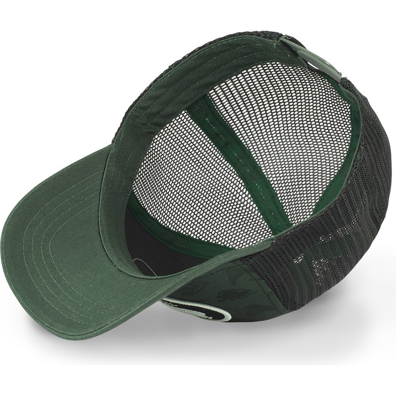 green trucker cap