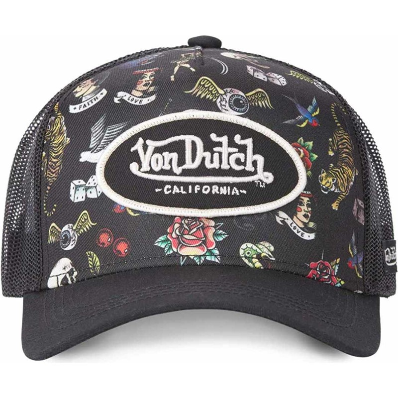 Von Dutch Tattoo TAT NR Black Trucker 