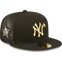 gorra-trucker-plana-negra-ajustada-con-logo-dorado-59fifty-all-star-game-de-new-york-yankees-mlb-de-new-era