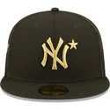 gorra-trucker-plana-negra-ajustada-con-logo-dorado-59fifty-all-star-game-de-new-york-yankees-mlb-de-new-era