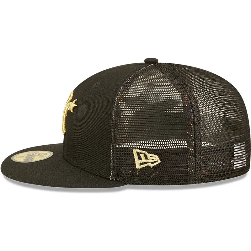 gorra-trucker-plana-negra-ajustada-con-logo-dorado-59fifty-all-star-game-de-new-york-yankees-mlb-de-new-era