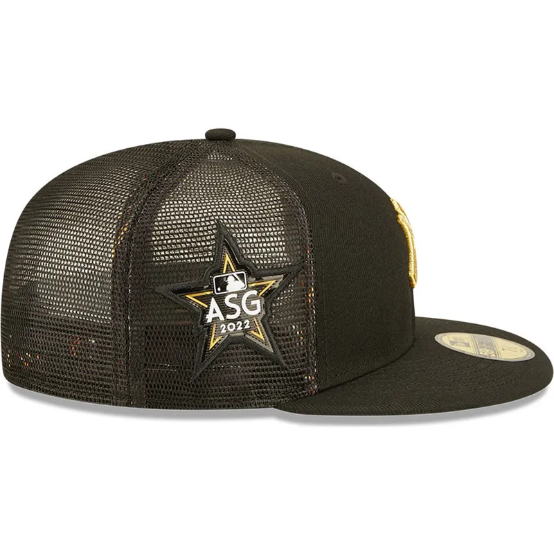 gorra-trucker-plana-negra-ajustada-con-logo-dorado-59fifty-all-star-game-de-new-york-yankees-mlb-de-new-era