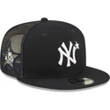 flache-marineblaue-trucker-kappe-9fifty-all-star-game-der-new-york-yankees-mlb-von-new-era
