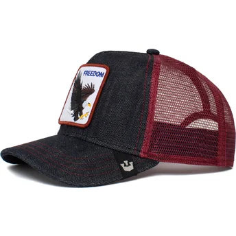 trucker-cap-marineblau-und-rot-adler-the-freedom-eagle-the-farm-von-goorin-bros