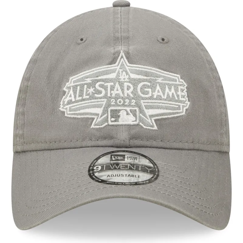 graue-verstellbare-curved-cap-9twenty-all-star-game-core-classic-der-los-angeles-dodgers-mlb-von-new-era