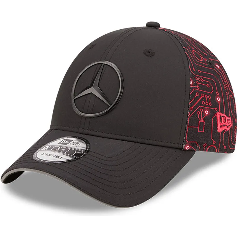 shapka-izvita-cherna-reguliruem-9forty-esports-grand-prix-na-mercedes-formula-1-ot-new-era