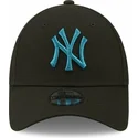 shapka-izvita-cherna-reguliruem-za-deca-9forty-league-essential-na-new-york-yankees-mlb-ot-new-era