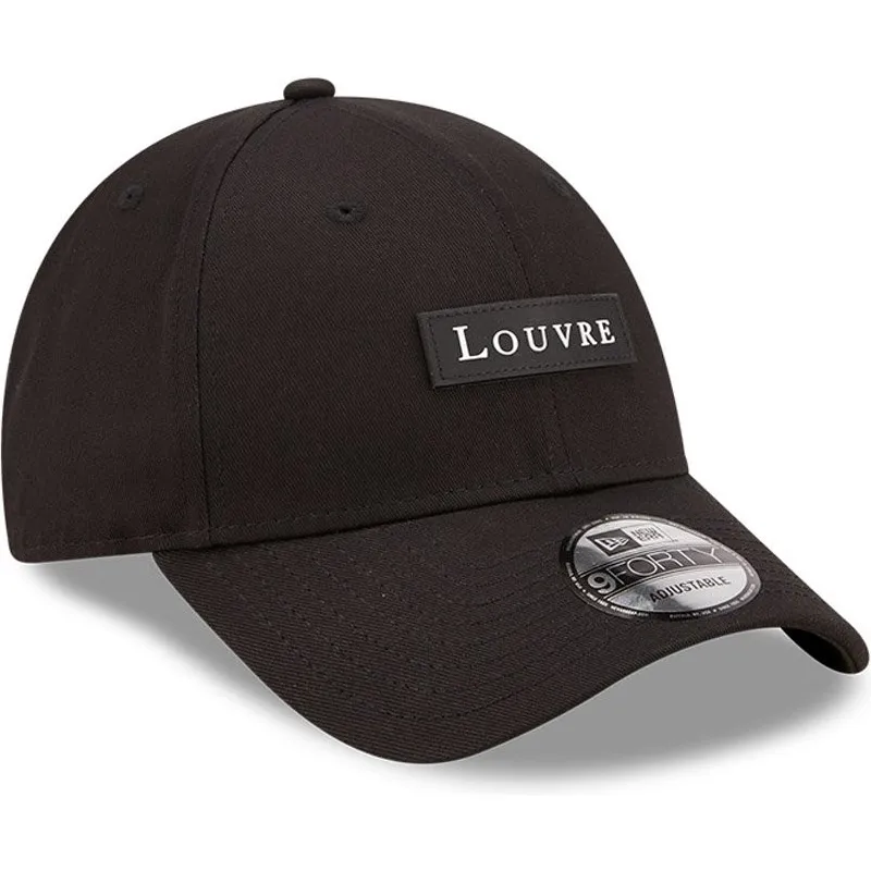 shapka-izvita-cherna-reguliruem-9forty-le-louvre-ot-new-era
