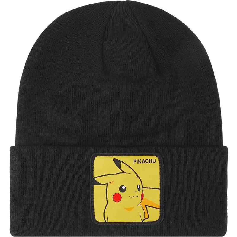shapka-cherna-bon-pik1-pikachu-pokemon-ot-capslab