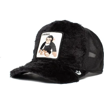 gorra-trucker-negra-de-borreguillo-mono-de-peluche-go-bananas-the-farm-de-goorin-bros