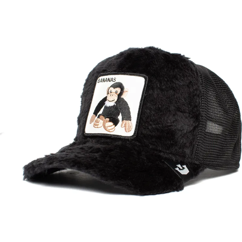 gorra-trucker-negra-de-borreguillo-mono-de-peluche-go-bananas-the-farm-de-goorin-bros