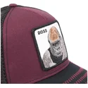 gorra-trucker-granate-y-negra-gorila-the-boss-the-farm-de-goorin-bros