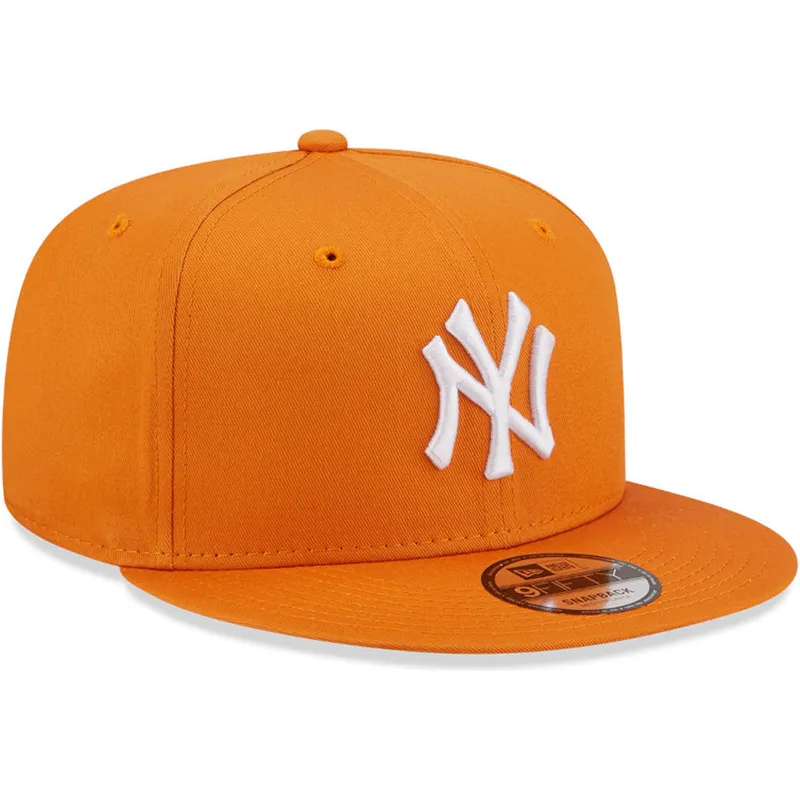 shapka-ploska-oranzhev-snapbek-9fifty-league-essential-na-new-york-yankees-mlb-ot-new-era