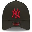 shapka-izvita-cherna-reguliruem-9forty-league-essential-na-new-york-yankees-mlb-ot-new-era
