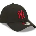 shapka-izvita-cherna-reguliruem-9forty-league-essential-na-new-york-yankees-mlb-ot-new-era