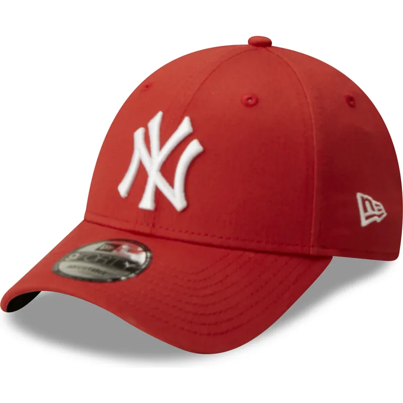 shapka-izvita-chervena-reguliruem-9forty-league-essential-na-new-york-yankees-mlb-ot-new-era
