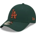 shapka-izvita-zelena-reguliruem-9forty-league-essential-na-los-angeles-dodgers-mlb-ot-new-era