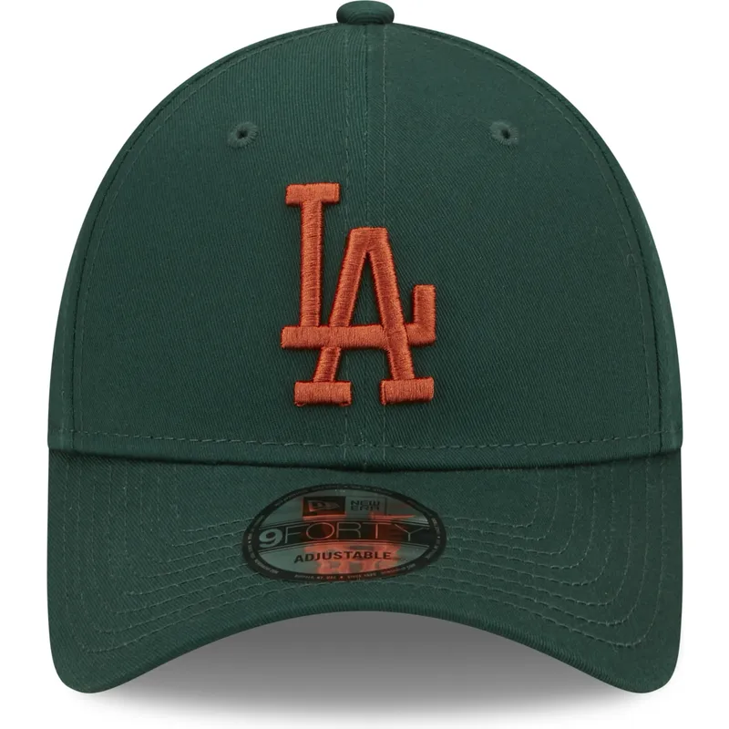 shapka-izvita-zelena-reguliruem-9forty-league-essential-na-los-angeles-dodgers-mlb-ot-new-era