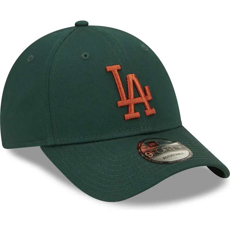 shapka-izvita-zelena-reguliruem-9forty-league-essential-na-los-angeles-dodgers-mlb-ot-new-era