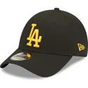 shapka-izvita-cherna-reguliruem-9forty-league-essential-na-los-angeles-dodgers-mlb-ot-new-era