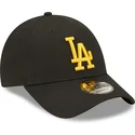 shapka-izvita-cherna-reguliruem-9forty-league-essential-na-los-angeles-dodgers-mlb-ot-new-era