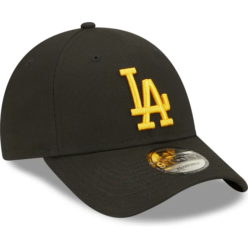 shapka-izvita-cherna-reguliruem-9forty-league-essential-na-los-angeles-dodgers-mlb-ot-new-era