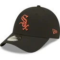 shapka-izvita-cherna-reguliruem-9forty-league-essential-na-chicago-white-sox-mlb-ot-new-era