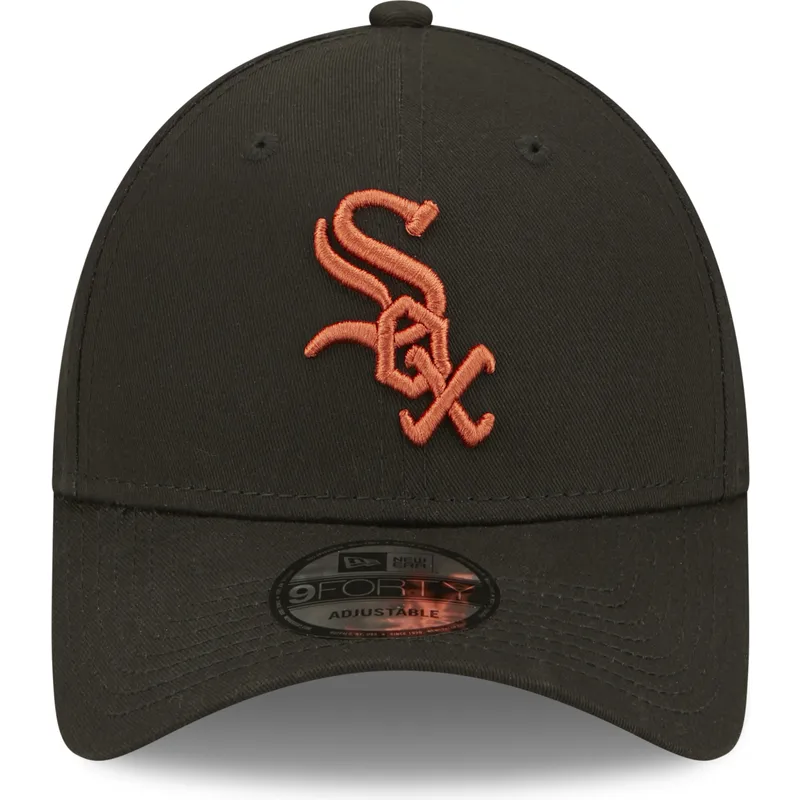 shapka-izvita-cherna-reguliruem-9forty-league-essential-na-chicago-white-sox-mlb-ot-new-era