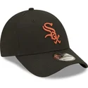 shapka-izvita-cherna-reguliruem-9forty-league-essential-na-chicago-white-sox-mlb-ot-new-era