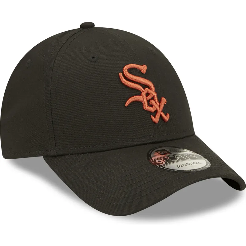 shapka-izvita-cherna-reguliruem-9forty-league-essential-na-chicago-white-sox-mlb-ot-new-era