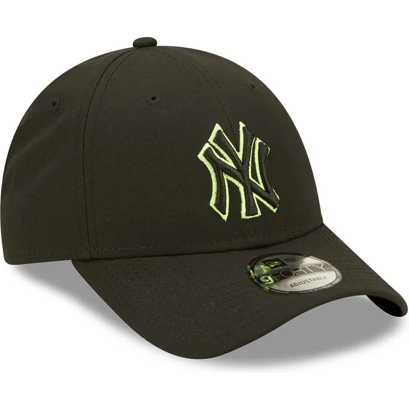 shapka-izvita-cherna-snapbek-9forty-neon-pack-repreve-na-new-york-yankees-mlb-ot-new-era