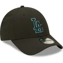 shapka-izvita-cherna-snapbek-9forty-neon-pack-repreve-na-los-angeles-dodgers-mlb-ot-new-era