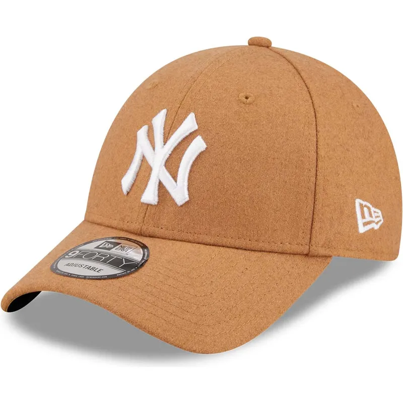 shapka-izvita-kafyav-reguliruem-9forty-the-league-melton-wool-na-new-york-yankees-mlb-ot-new-era
