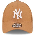 shapka-izvita-kafyav-reguliruem-9forty-the-league-melton-wool-na-new-york-yankees-mlb-ot-new-era