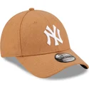 shapka-izvita-kafyav-reguliruem-9forty-the-league-melton-wool-na-new-york-yankees-mlb-ot-new-era