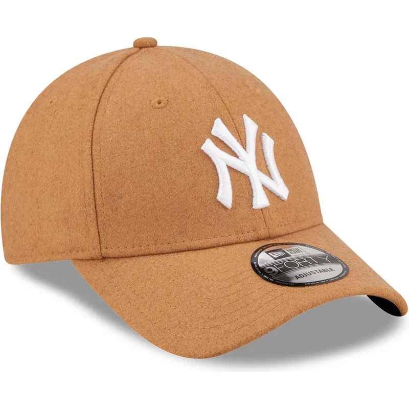 shapka-izvita-kafyav-reguliruem-9forty-the-league-melton-wool-na-new-york-yankees-mlb-ot-new-era