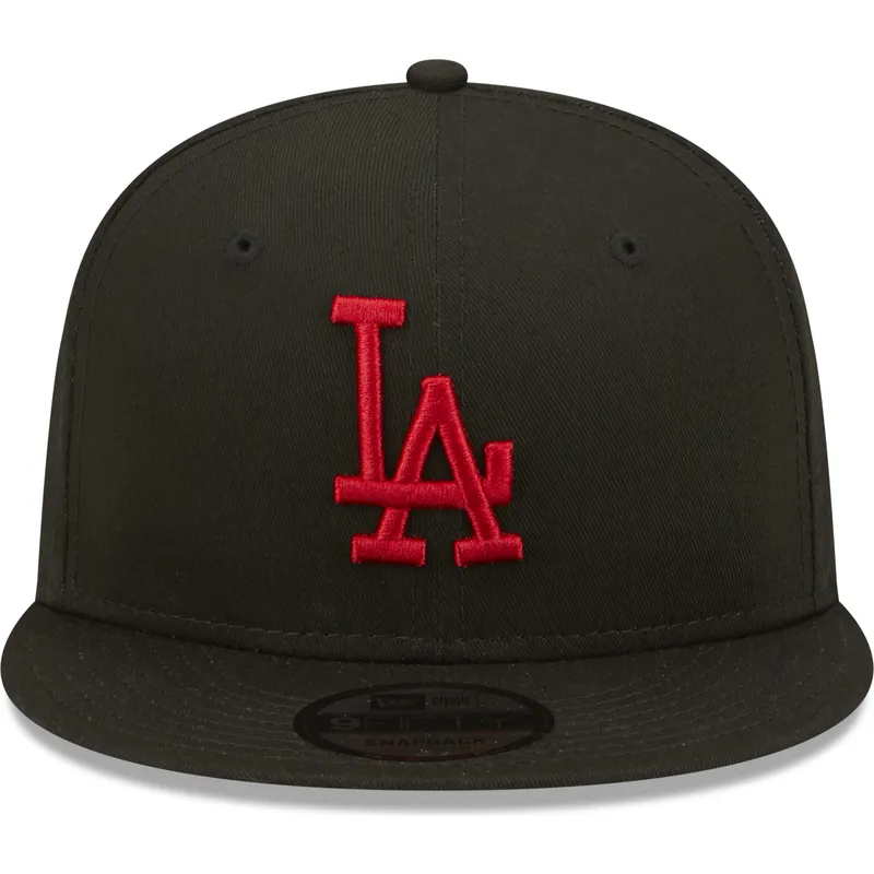 shapka-ploska-cherna-snapbek-9fifty-league-essential-na-los-angeles-dodgers-mlb-ot-new-era