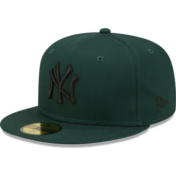 shapka-ploska-zelena-prilepnala-59fifty-league-essential-na-new-york-yankees-mlb-ot-new-era