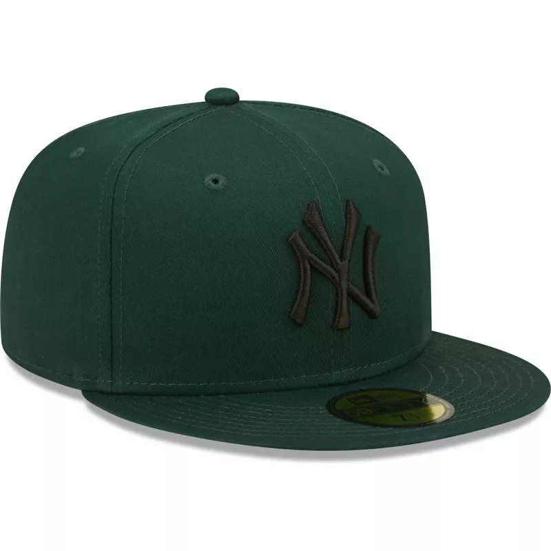 Gorra plana verde ajustada 59FIFTY League Essential de New York