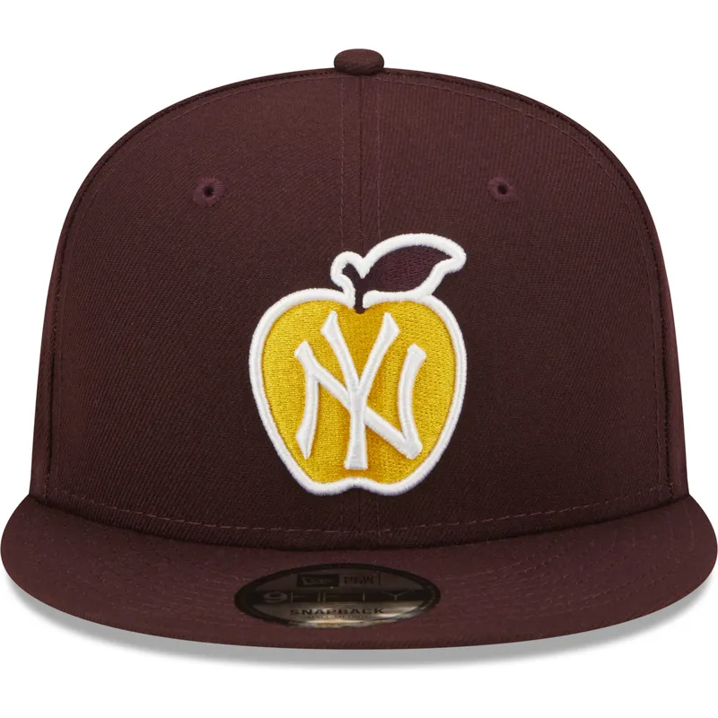 shapka-ploska-chervena-snapbek-9fifty-ny-apple-na-new-york-yankees-mlb-ot-new-era