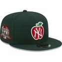 new-era-flat-brim-9fifty-ny-apple-new-york-yankees-mlb-dark-green-and-red-snapback-cap