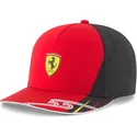 shapka-izvita-chervena-snapbek-sf-carlos-sainz-na-ferrari-formula-1-ot-puma