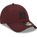 shapka-izvita-chervena-reguliruem-9forty-league-essential-na-new-york-yankees-mlb-ot-new-era