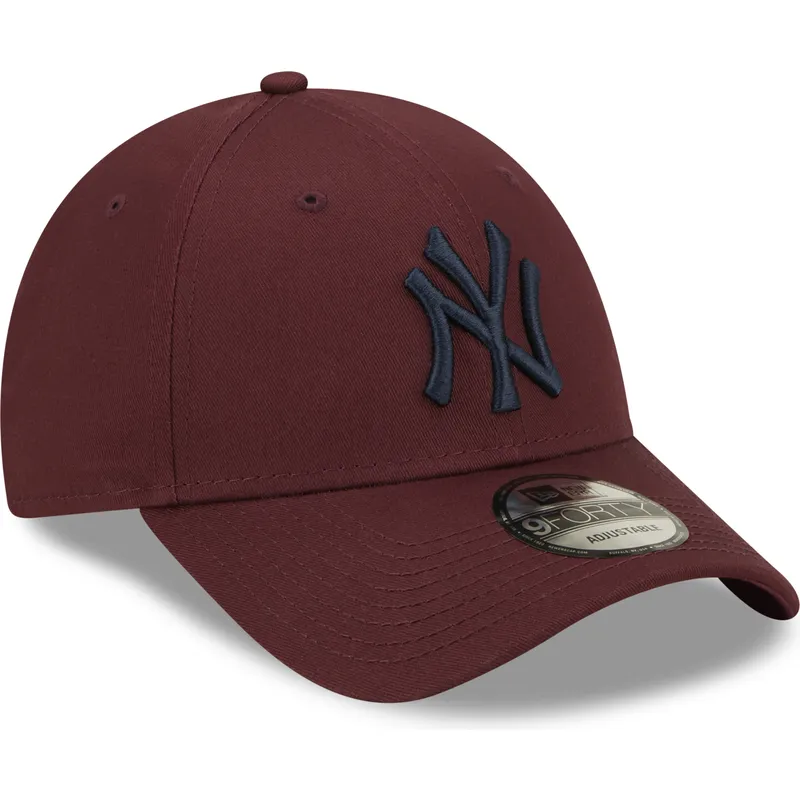 shapka-izvita-chervena-reguliruem-9forty-league-essential-na-new-york-yankees-mlb-ot-new-era
