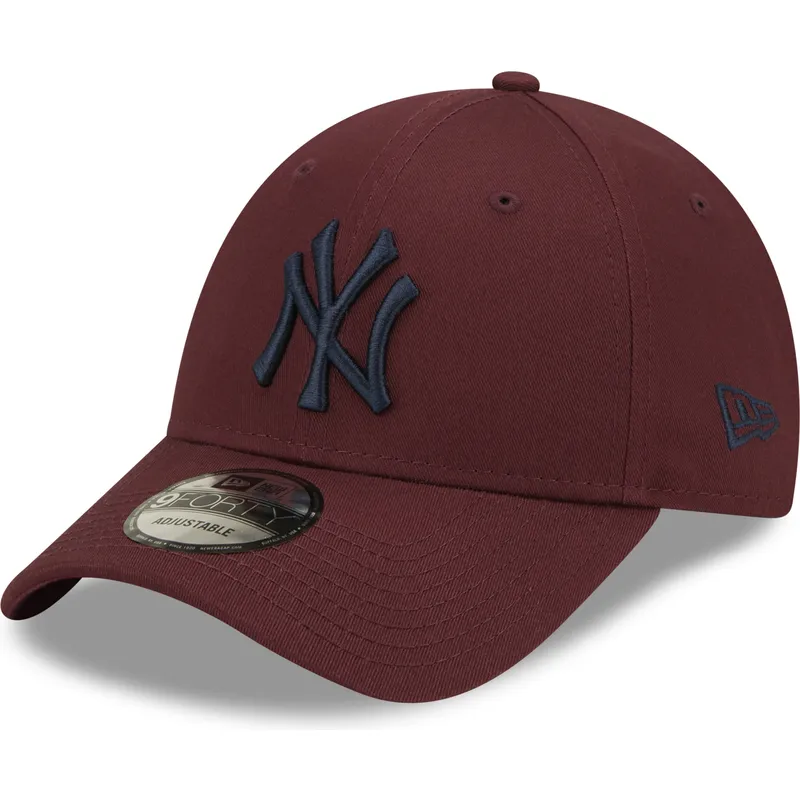 shapka-izvita-chervena-reguliruem-9forty-league-essential-na-new-york-yankees-mlb-ot-new-era