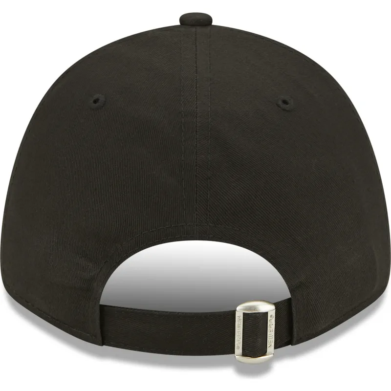 schwarze-verstellbare-curved-cap-mit-grunem-logo-9forty-league-essential-der-new-york-yankees-mlb-von-new-era